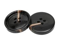 Knopf-Harz-Schwarz-Herren-Anzug-Mantel-Knöpfe, Farbe 7, 1.5cm 10Stück