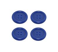 Knopf Knöpfe 25mm 4 Loch blau 4 Stück (0120)
