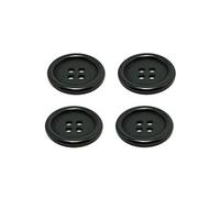 Knopf Knöpfe 25mm 4 Loch schwarz 4 Stück (0117)