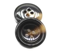 Knopf Schwarz Braun Mantelknopf Dekoratives Nähzubehör, Farbe 20, 20mm 10Stück