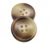 Knopf Schwarz Braun Mantelknopf Dekoratives Nähzubehör, Farbe 3, 27mm 10Stück
