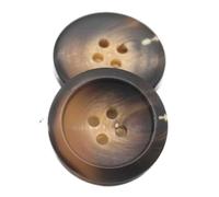 Knopf Schwarz Braun Mantelknopf Dekoratives Nähzubehör, Kaffee, 30mm 10Stück