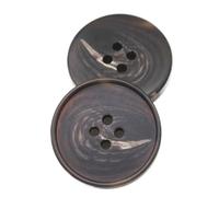 Knopf Schwarz Braun Mantelknopf Dekoratives Nähzubehör, Kaffee, 30mm 10Stück