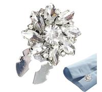 Knopfabdeckungen mit Strass - Knopfabdeckung | Verzierungen für Manschettenknöpfe für Damen | verleiht einen Hauch von Glamour und guter Haltbarkeit | Formelles und lässiges Accessoire für Hemden