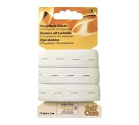 Knopfloch-Elastic 15 mm x 3 m weiß