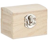 Knorr Prandell 218735724 Mini-Schatztruhe 6 x 4,5 x 4,5 cm, mit gewölbtem Klappdeckel und Verschluss