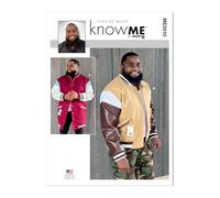 Know Me Herren-Bomberjacke in zwei Längen, Schnittmuster-Set von Sins of Many, Design-Code ME2010, 44-46-48-50-52, mehrfarbig