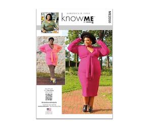 Know Me Misses' and Women's Knit Dress Strickkleid für Damen und Herren Schnittmuster-Paket, Papier, Mehrfarbig, Sizes 20W-22W-24W-26W-28W