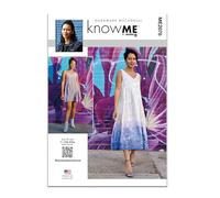 KNOW ME Schnittmuster ME2076U5 Wendekleid für Damen, vorne oder hinten, in zwei Längen von Handmade Millennial U5 (44-46-50-52)
