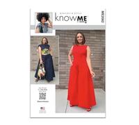 KNOW ME Schnittmuster ME2082AA Overalls für Damen und Damen von Keechii B Style AA (38-40-42-44-46-46)