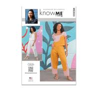 Know Me Schnittmuster-Set für Damen-Pullover, bauchfreie Oberteile und Schlupfhosen, Designcode ME2033, Größen 46-48-50-52-54-54