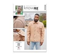Know Me Schnittmuster-Set, für Herren, Freizeitjacke, Design Code ME2036, Größen 44-46-48-50-52