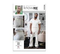 Know Me Schnittmuster-Set, kurzärmelig, für Poloshirt und schmale Passform, mit Glockenunterteil, Designcode ME2035, Größen 34-36-38-40-42