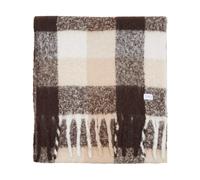 Knowledge Cotton Apparel - Großer karierter Schal - Recycled Polyester Scarf Brown Check - Braun Braun one size