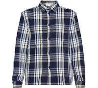 Knowledge Cotton Apparel Men's Checked Overshirt Blue Check L