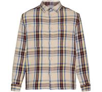 Knowledge Cotton Apparel Men's Checked Overshirt Brown Check L