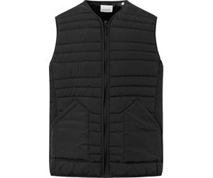 Knowledge Cotton Apparel Men's Go Anywear™ Quilted Padded Zip Vest Black Jet S