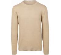 Knowledge Cotton Apparel Pullover Bubble Knit Beige - Größe M Beige M