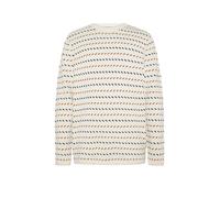 KnowledgeCotton Apparel - Jacquard Crew Neck Knit - Wollpullover, Gr. XL, weiß/beige (Egret)