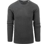 Knowledge Cotton Apparel Pullover Vagn Anthrazit - Größe XXL Grau XXL