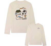 Knowledge Cotton Apparel - T-Shirt aus biologischer Baumwolle - Organic Cotton Long Sleeved T-Shirt Egret für Herren - Größe M - Weiß Weiß M