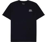 Knowledge Cotton Apparel - T-Shirt aus biologischer Baumwolle - Regenerative Organic Cotton Chest Embroidery T-Shirt Night Sky für Herren - Größe L - Navy blau L