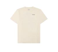 Knowledge Cotton Apparel - T-Shirt aus biologischer Baumwolle - Regenerative Organic Cotton Back Print T-Shirt Egret für Herren - Größe M - Weiß Weiß M