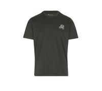 KnowledgeCotton Apparel Chest Embroidery Herren T-Shirts oliv Größe L Lifestyle Hautfreundlich