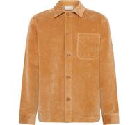 Knowledge Cotton Apparel - Überhemd aus Kordsamt - Organic Cotton Corduroy Overshirt Apple Cinnamon für Herren - Größe M - Orange Orange M