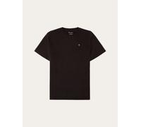 KnowledgeCotton Apparel Loke Badge Herren T-Shirts braun Größe M Lifestyle Hautfreundlich