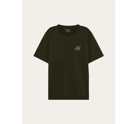 KNOWLEDGE COTTON Chest embroidery t-shirt Herren | 1090 FORREST NIGHT | XL