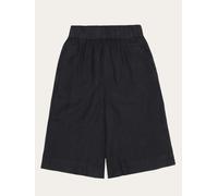 KnowledgeCotton Apparel Damen Eve Culotte High-Rise Wide Linen Shorts (Größe XS, schwarz)