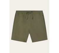 KNOWLEDGE COTTON FIG Linen-Mix Shorts Vegan Herren | 1068 BURNED OLIVE | XL