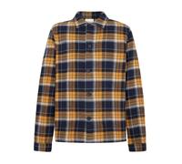 KNOWLEDGE COTTON Organic Cotton Flannel Overshirt GOTS Herren | 7036 NAVY CHECK | XXL