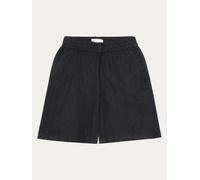 KNOWLEDGE COTTON POSEY wide mid-rise linen Short- GOTS/Vegan Damen | 1300 BLACK JET | L