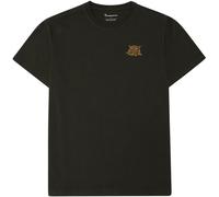 KNOWLEDGE COTTON Regenerative Organic Cotton Chest Embroidery T-Shirt GOTS Herren | 1090 FORREST NIGHT | M