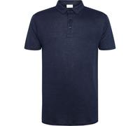KNOWLEDGE COTTON Regular linen Polo Herren | 1001 TOTAL ECLIPSE | M