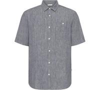 KNOWLEDGE COTTON Regular linen short sleeve Shirt Herren / 1226 VINTAGE INDIGO /