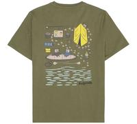 KNOWLEDGE COTTON Regular Short sleeve heavy single jersey T-Shirt Herren / 1068 BURNED OLIVE /