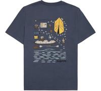 KNOWLEDGE COTTON Regular Short sleeve heavy single jersey T-Shirt Herren | 1226 VINTAGE INDIGO | XL
