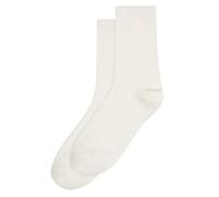 KnowledgeCotton Apparel 1-Pack Socken CABLE Strukturstrick aus Bio-Baumwolle und recyceltem Polyester weiß (buttercream) 35-38