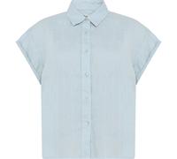 KnowledgeCotton Apparel Aster Fold Up Linen Damen Blusen blau Größe S Lifestyle Hautfreundlich