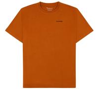 KnowledgeCotton Apparel Back Print Herren T-Shirts orange Größe S Lifestyle Atmungsaktiv