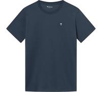 Knowledge Cotton Apparel T-Shirt Badge – total eclipse – Größe L
