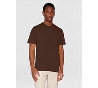 KnowledgeCotton Apparel - Agnar Basic T-Shirt - T-Shirt, Gr. M, braun (ShavedChocolate)