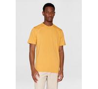 KnowledgeCotton Apparel Basic T-Shirt O-Neck aus Bio-Baumwolle Gelb (amber-gold) L