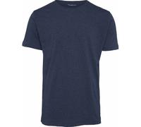 KnowledgeCotton Apparel Basic T-Shirt O-Neck aus Bio-Baumwolle Hellblau (Insignia Blue Melange) L