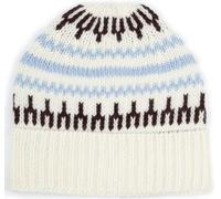 KnowledgeCotton Apparel Beanie Wolle Druck Off white - Weiß