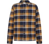 KnowledgeCotton Apparel Big Checked Heavy Flannel Herren Hemden blau Größe XL Lifestyle Atmungsaktiv