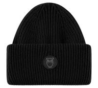 KnowledgeCotton Apparel - Big Rib Beanie - Mütze, Gr. One Size, schwarz (BlackJet)